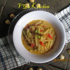 A picture of Chayote with Coconut milk (JANGAN JIPANG).