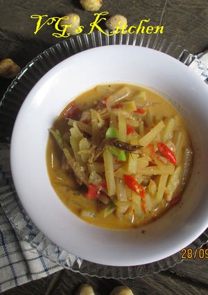 A picture of Chayote with Coconut milk (JANGAN JIPANG).