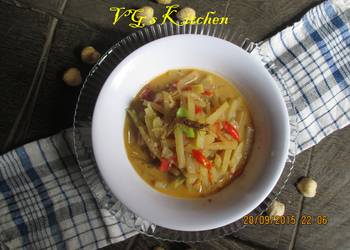 Update, Cooking Recipe Chayote with Coconut milk JANGAN JIPANG Restaurant Style
