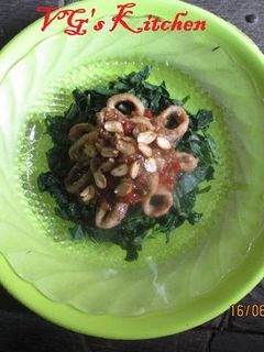 A picture of CUTTLEFISH KALE (Sotong Kangkung).