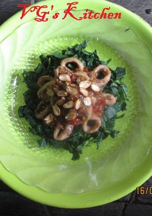 A picture of CUTTLEFISH KALE (Sotong Kangkung).