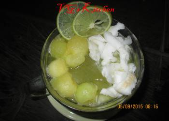 Popular Recipe Young Coconut with Melon Juice CIKAL DOGAN Most Delicious