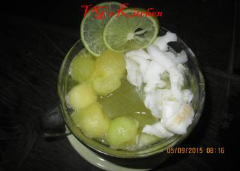 How to Make Delicious Young Coconut with Melon Juice CIKAL DOGAN