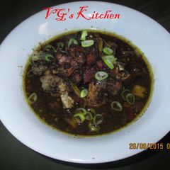 A picture of Meat in Black Gravy (RAWON).