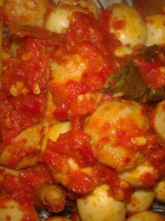 Foto resep Baso puyuh sambal pedas