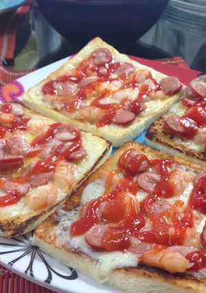 Foto resep Pizza Sosis Udang