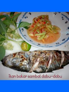Foto resep Ikan bakar sambal dabu-dabu khas manado