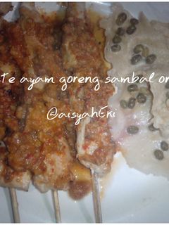 Foto resep Sate ayam goreng sambal oncom