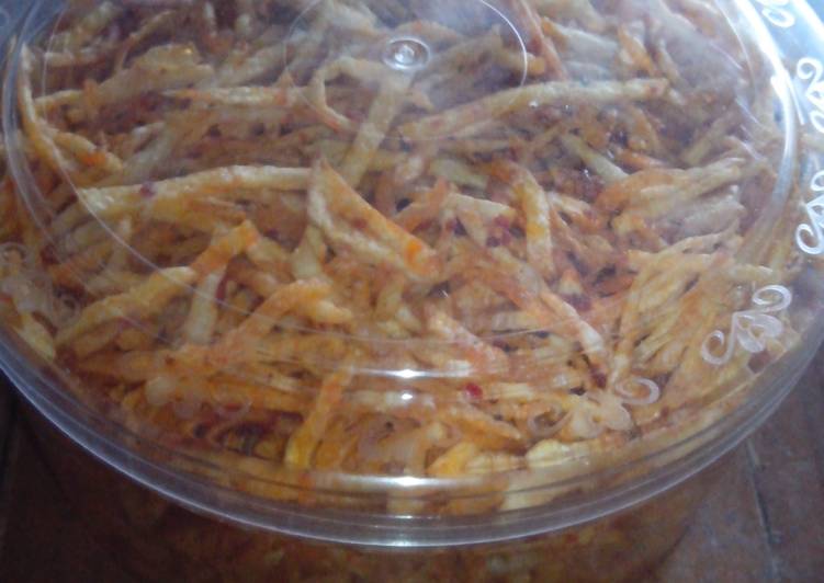 Resep Kering kentang pedas manis, Sempurna