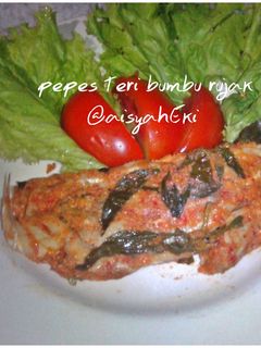 Foto resep Pepes teri bumbu rujak
