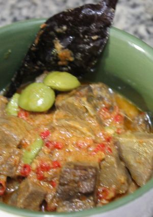 Foto resep Rendang Pete Lidah Sapi