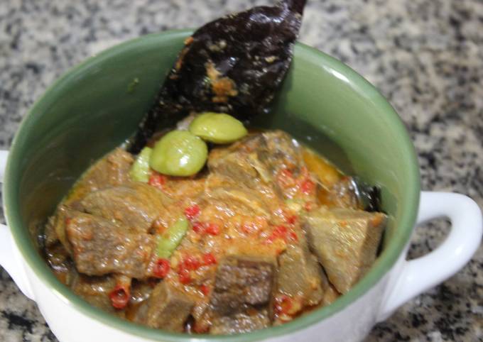 Rendang Pete Lidah Sapi