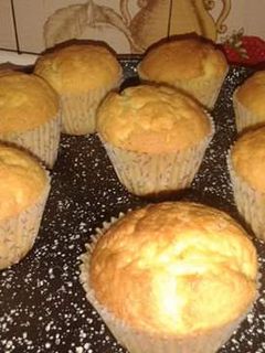Una foto de Magdalenas caseras de vainilla