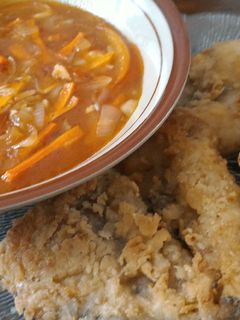 Foto resep Gurame goreng crispy asam manis