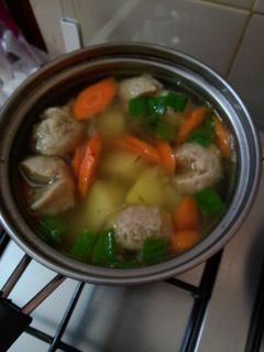 Foto resep Sayur sop baso sederhana