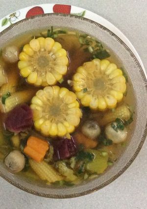 Hình của món Canh rau củ chay.
