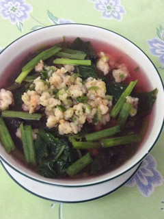 Hình của món Canh rau dền tôm tươi.
