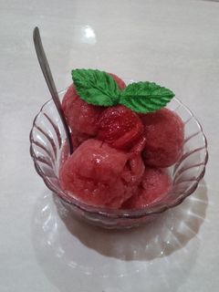 Foto resep Strawberry Sorbet