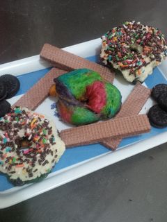 Foto resep Rainbow Donuts!