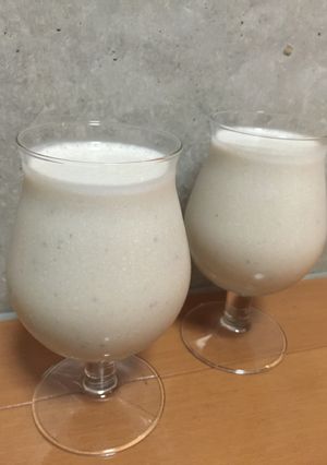 Una foto de Frappé de plátano 