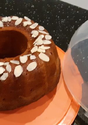 Une photo de Cake au caramel et au chocolat