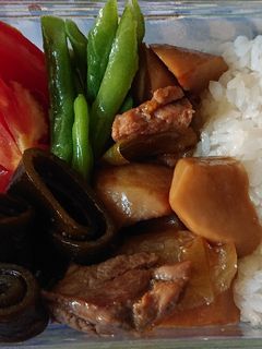 杏包菇炒雞丁便當 的食譜成品照片