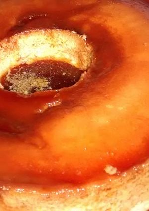Una foto de Flan tres leche