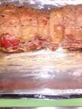 Vacio de cerdo relleno con zanahorias baby