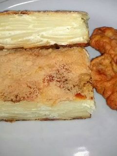 Una foto de Mil hojas de papas gratinadas