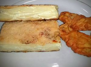 Una foto de Mil hojas de papas gratinadas