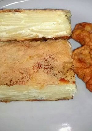 Una foto de Mil hojas de papas gratinadas