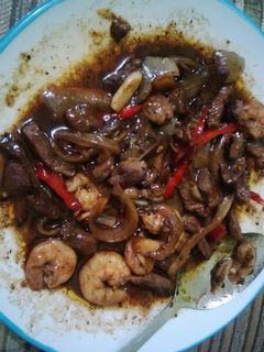 Foto resep Sapi Udang Lada Hitam