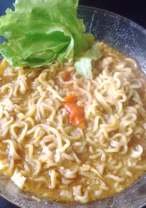 Foto resep Mie Telur Kari Ayam