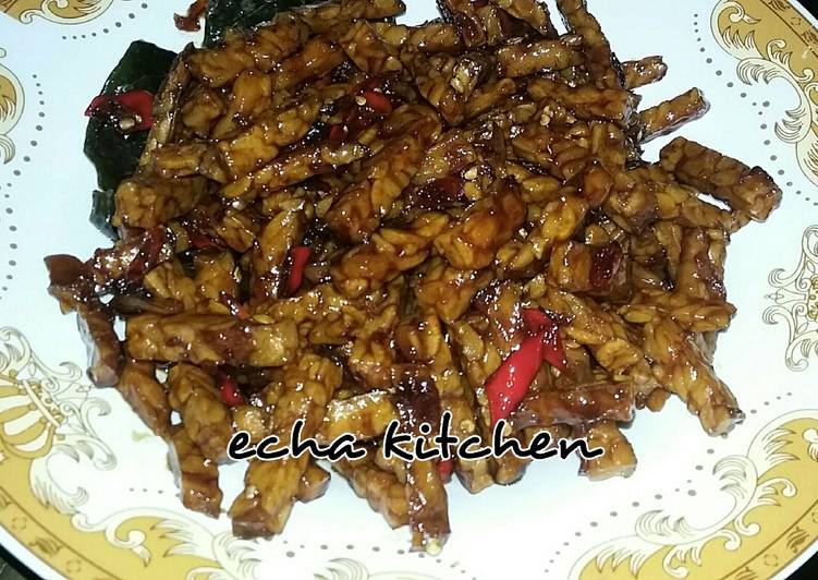 Tempe goreng kecap