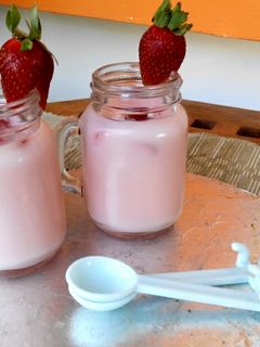 Foto resep Sweet Strawberry Silky Puding 