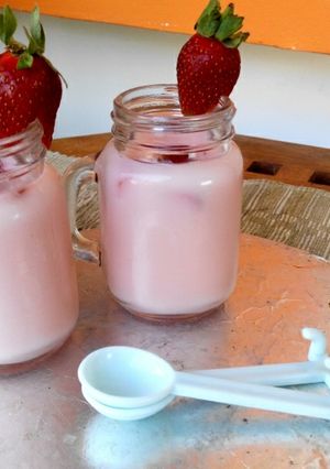 Foto resep Sweet Strawberry Silky Puding 