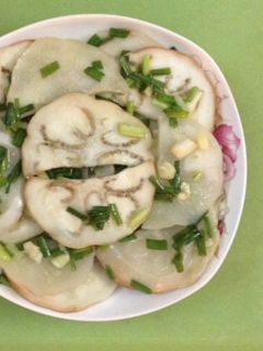 Hình của món Cà bát hấp hành.