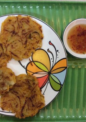 Hình của món Bánh bí ngô chiên.