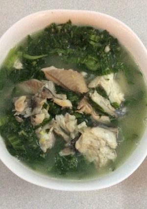 Hình của món Canh cá rô cải xanh.