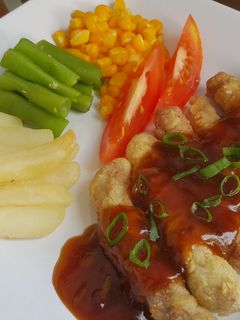 Foto resep Crispy beef with brown sauce