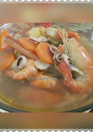 Foto resep tomyam seafood for kids