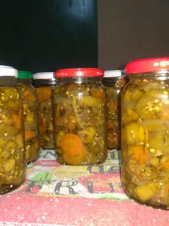 Una foto de Berenjenas en escabeche