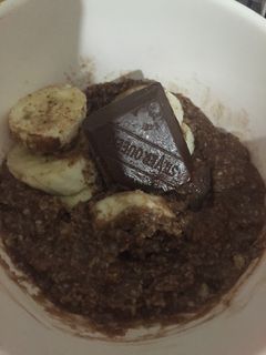 Foto resep Oatmeal chocolate banana