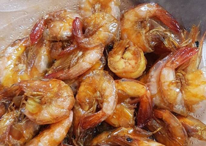 Udang goreng mentega ala rumahan