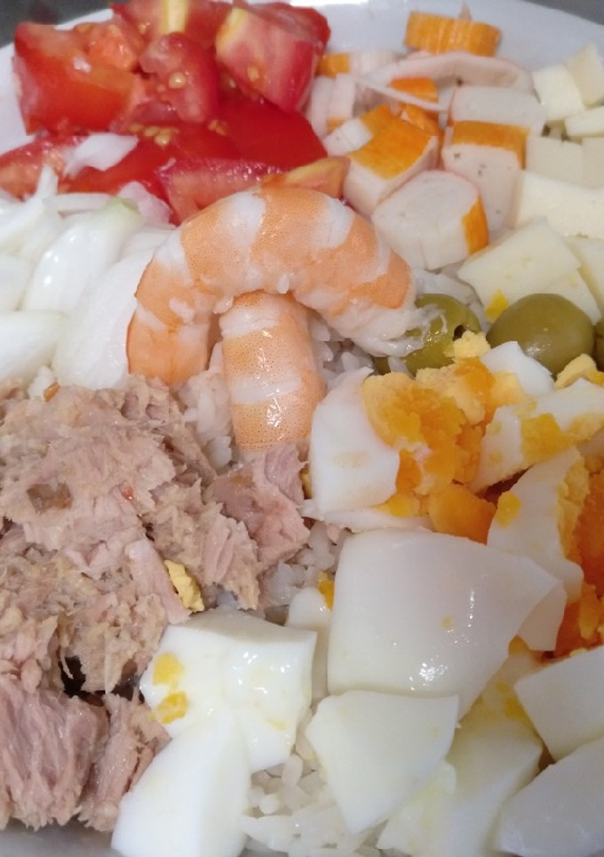 Una foto de Ensalada fresca de arroz