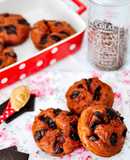 Rosquillas Fitness de chocolate y mantequilla de cacahuete 