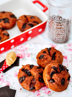 Una foto de Rosquillas Fitness de chocolate y mantequilla de cacahuete