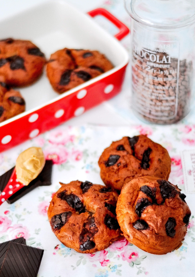 Una foto de Rosquillas Fitness de chocolate y mantequilla de cacahuete 