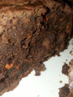 Una foto de Brownie saludable, reducido en azúcar