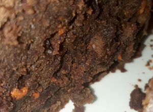 Una foto de Brownie saludable, reducido en azúcar